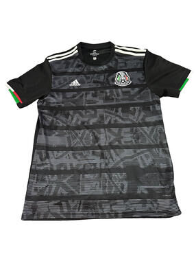 Adidas Mexico Team Soccer Jersey Men 2XL Home 2019 Black Football Lozano Chuckie
